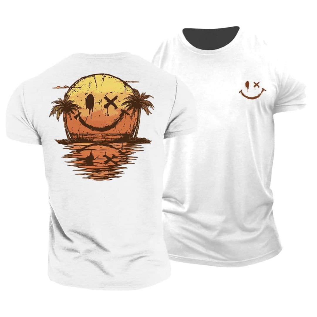 Odin | Sommerlig Smiley Sea T-skjorte (1+1 GRATIS)