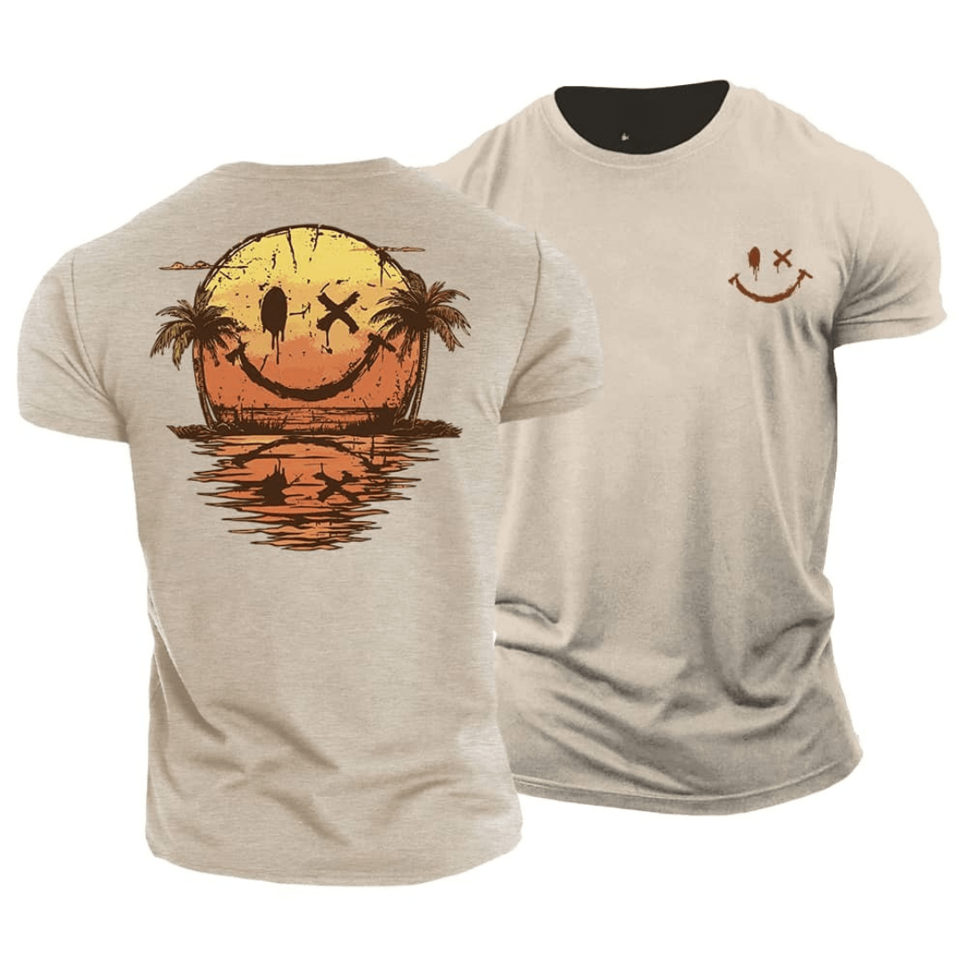 Odin | Sommerlig Smiley Sea T-skjorte (1+1 GRATIS)